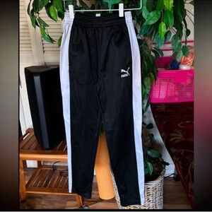 Puma Black and White Kids Sweatpants